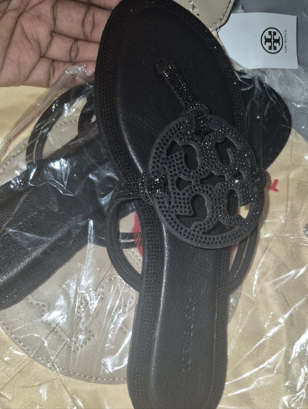 Women's black sandals